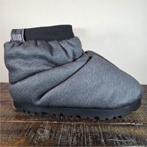 NEW UGG Spaceslider Jersey Bootie Platform Liner Puffy Boot Gray Black